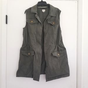 Cotton cargo vest M